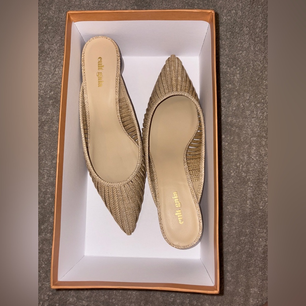 BRAND NEW NEVER WORN | CULT GAIA ALIAH MULES | WOMEN’S EU 38